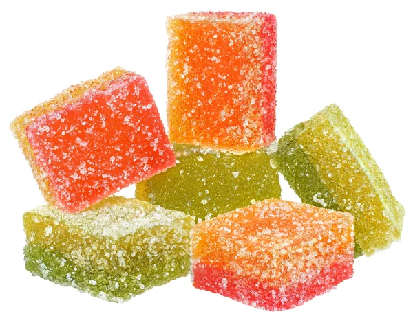 Heap doces de frutas multicoloridas — Fotografia de Stock
