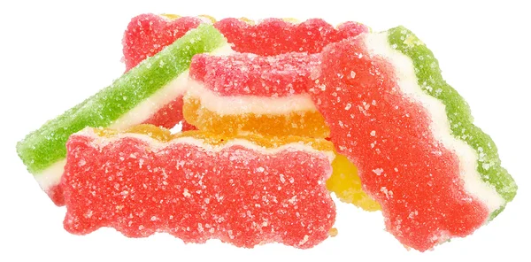 Heap doces em um fundo branco — Fotografia de Stock