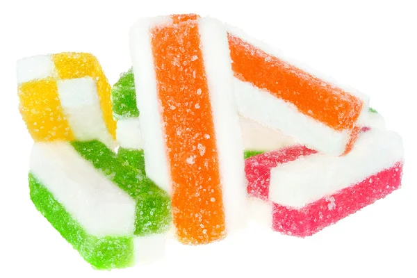 Fruit candy isolated white background — Stock Photo, Image