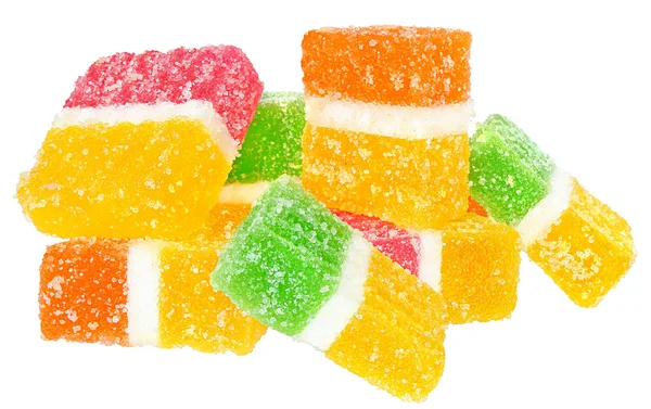 Fruit candy halom elszigetelt fehér. — Stock Fotó