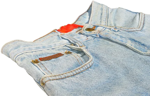 A parte superior de calça jeans — Fotografia de Stock