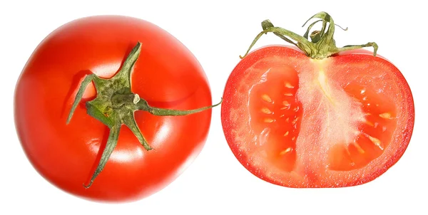 Tomato top view — Stock Photo, Image