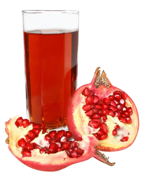 stock image Pomegranate juice with slices of pomegranate.