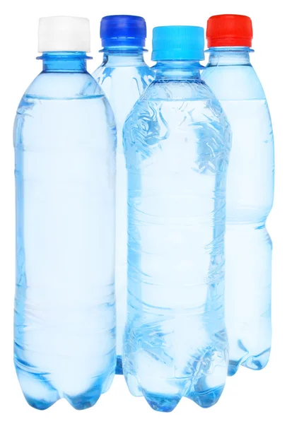 设置的瓶与水 — 图库照片