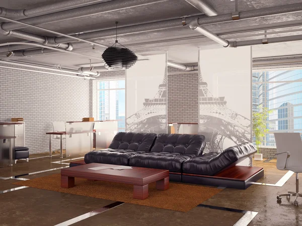 Büroeinrichtung mit Sofa — Stockfoto