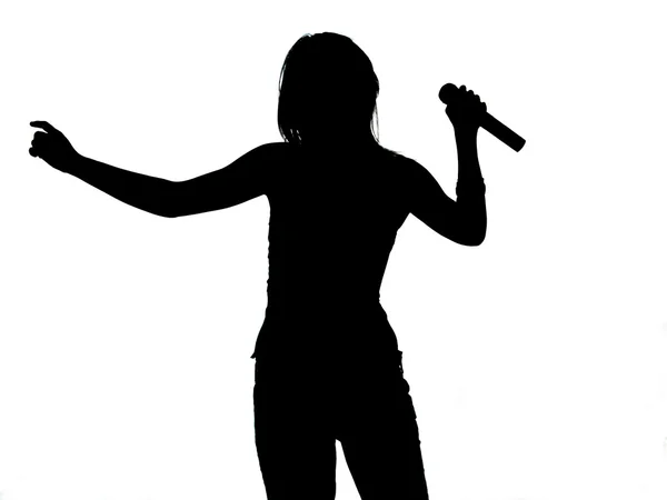 stock image Singer Silhouette