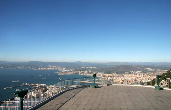 Vista aérea - Baía de Gibraltar — Fotografia de Stock