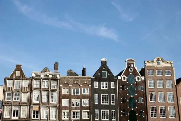 Amsterdamské domy Stock Obrázky