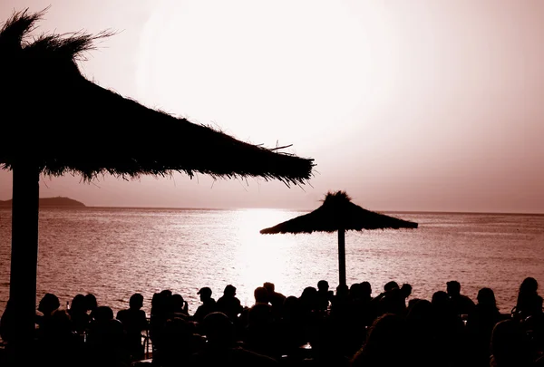 Café Del Mar, Ibiza Fotos De Bancos De Imagens