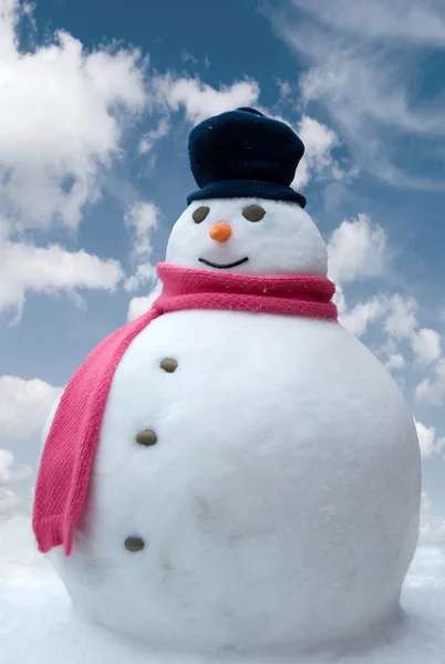 Snowman In The Clouds — Stock Photo, Image