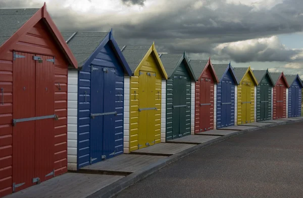 stock image Colourful beach huts