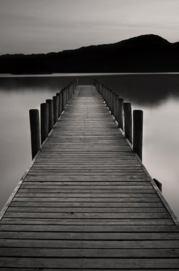 Lake Jetty at Coniston water clipart