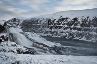 İzlanda'daki gullfoss su