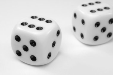 Two winning dice clipart