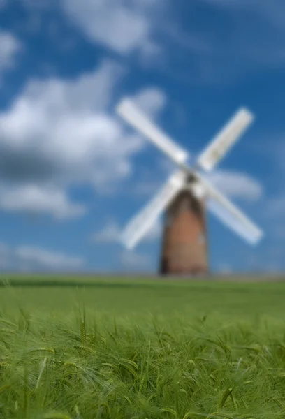 Crop and windmill — Stock Photo, Image