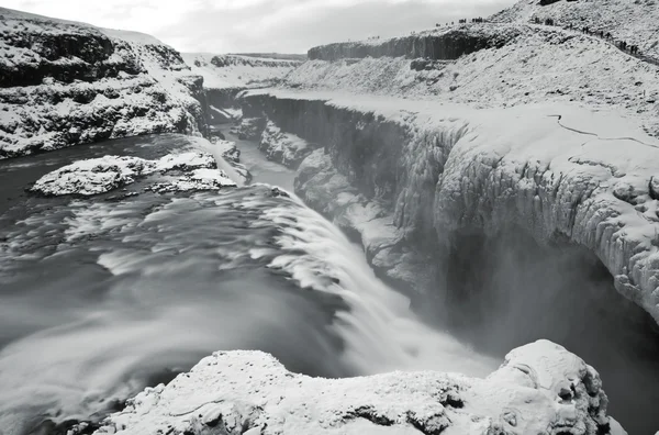 Gullfoss νερό στην Ισλανδία — Φωτογραφία Αρχείου