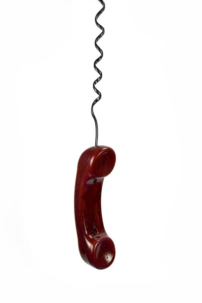 stock image Dangling telephone receiver