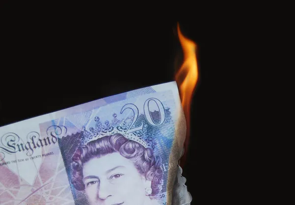 Money to burn — Stock Photo, Image