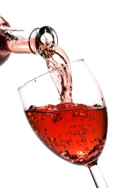 Red wine pour — Stock Photo, Image