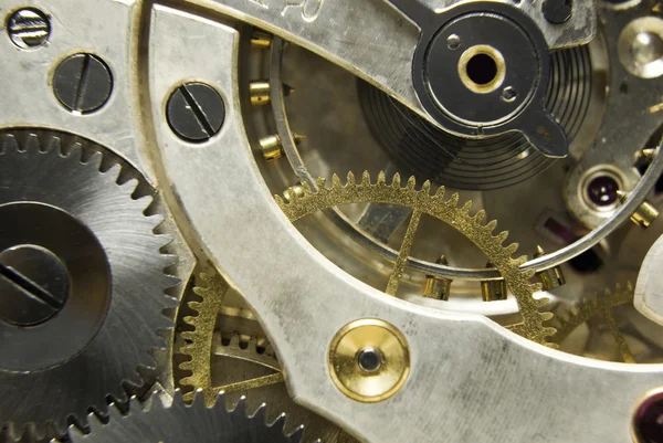 Pocket watch mechanism — Stock Photo, Image