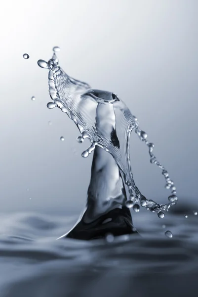Vatten droppe kollision — Stockfoto