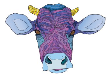 Cow's head clipart