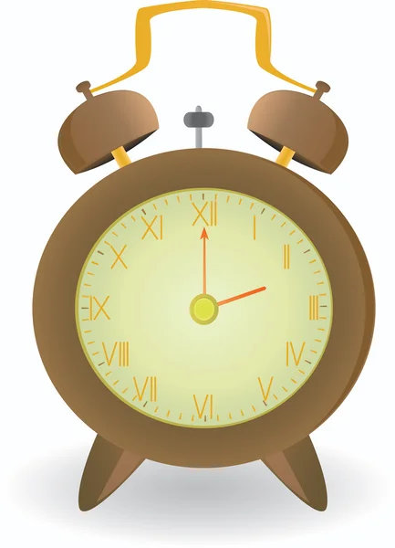 Horloge vectorielle marron — Image vectorielle