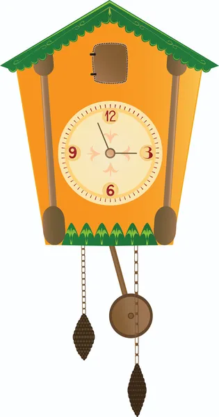 Векторно-жёлтые часы — стоковый вектор