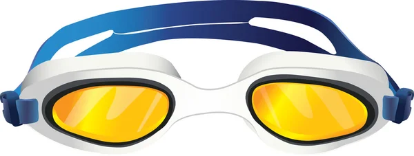 Goggles yellow glass — Stock Vector