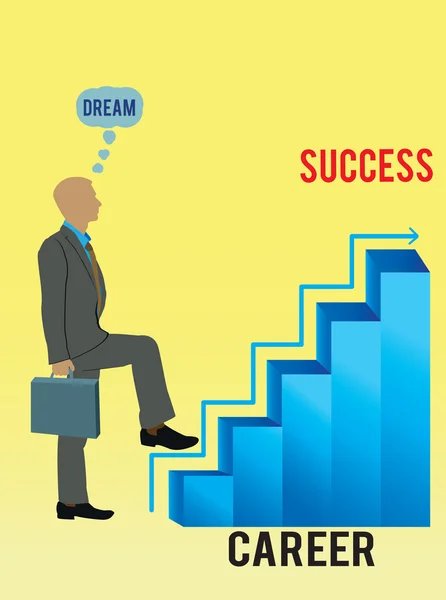 Die Treppe der Karriere — Stockvektor
