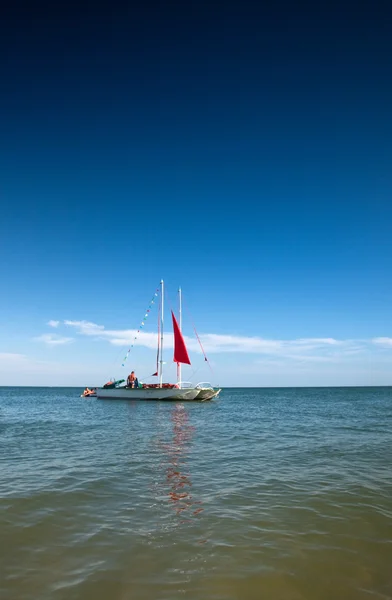 stock image Canvas boat