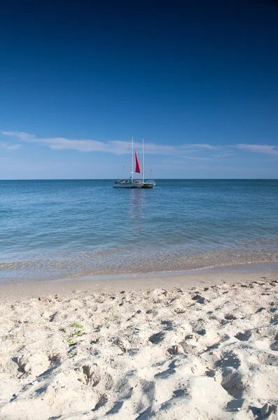 stock image Canvas boat