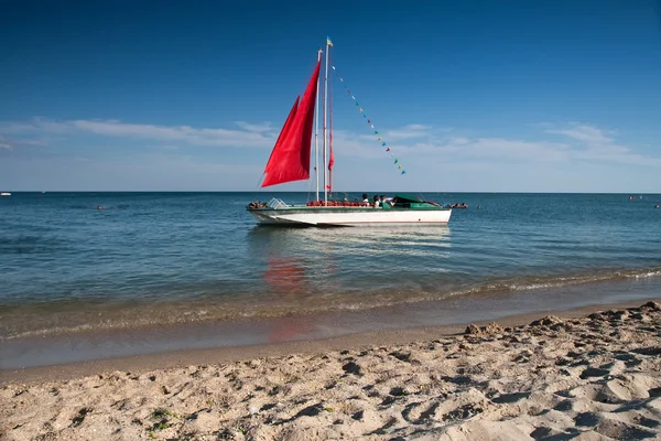 stock image Canvas boat