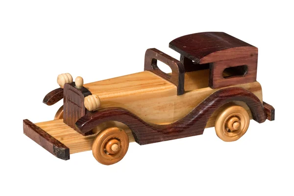 Carro de brinquedo de madeira — Fotografia de Stock