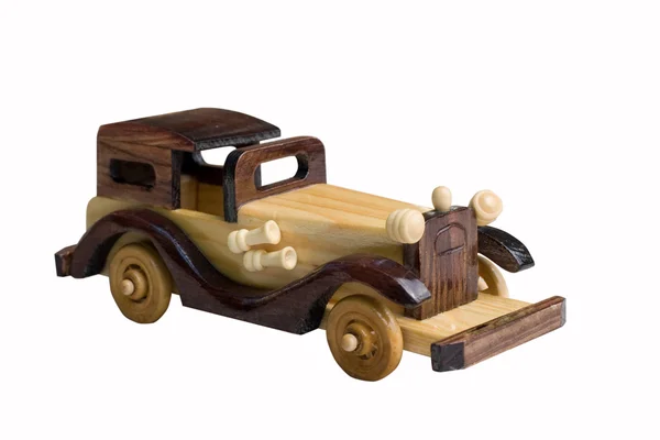 Wooden toy car — Stock Photo, Image