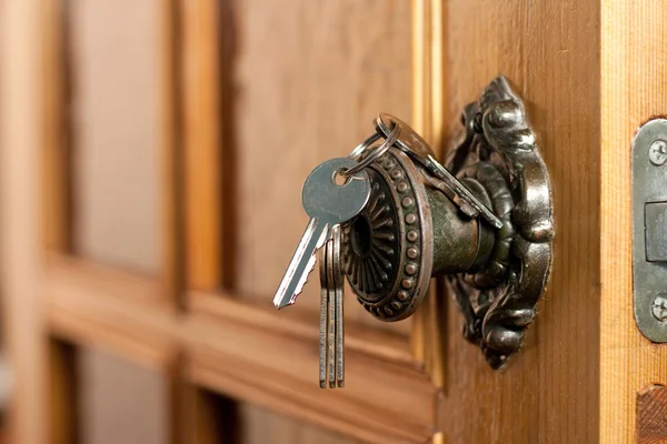 Kapı ve anahtarları — Stok fotoğraf