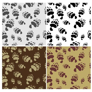 Bear tracks Seamless clipart