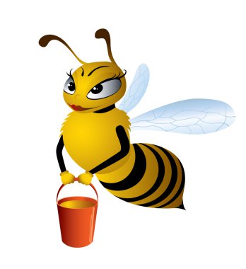 Pretty bee clipart