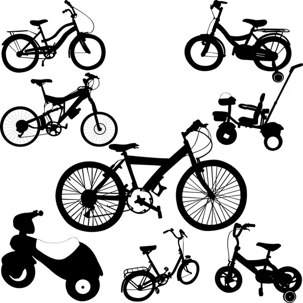 Ποδήλατα - διάνυσμα — Διανυσματικό Αρχείο