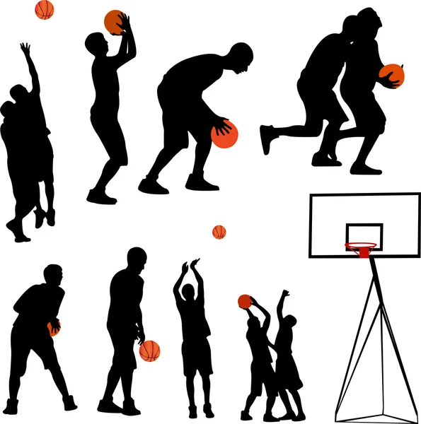 Basketbol-vektör — Stok Vektör