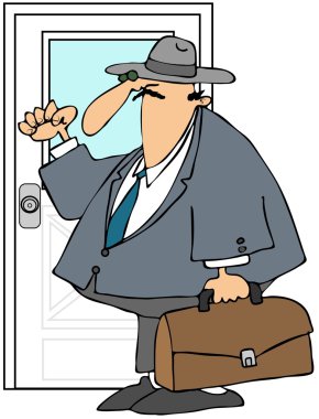 Door to Door Salesman clipart