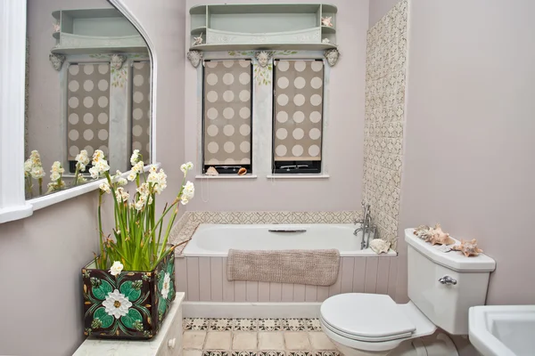 Showcase of bathroom interior — Stock Photo, Image