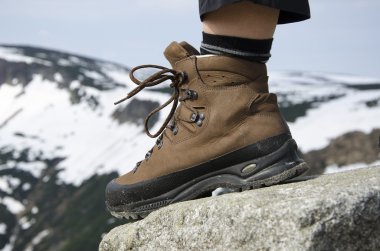 Mountain boots clipart