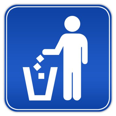 No littering sign clipart