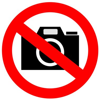 No photo camera sign clipart