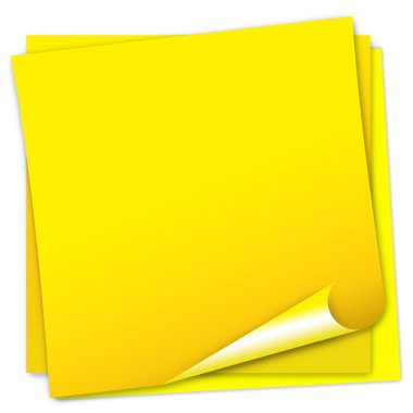 Post-it note paper clipart