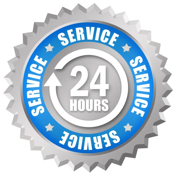 Сервис 24 часа в сутки — стоковое фото
