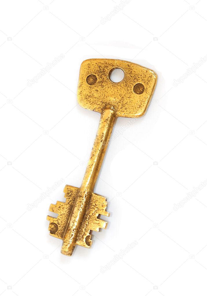 Old brass key Stock Photo by ©Arcady 10141904