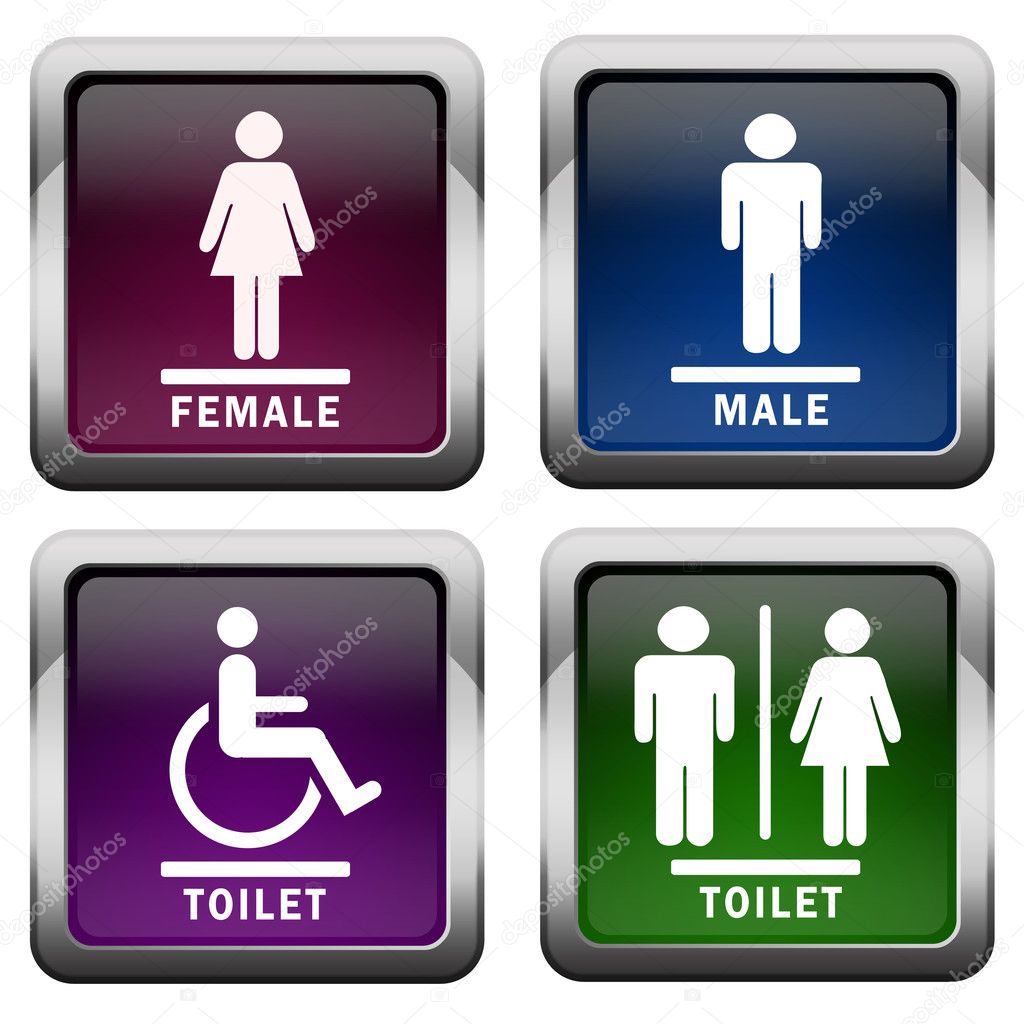 Restroom icons
