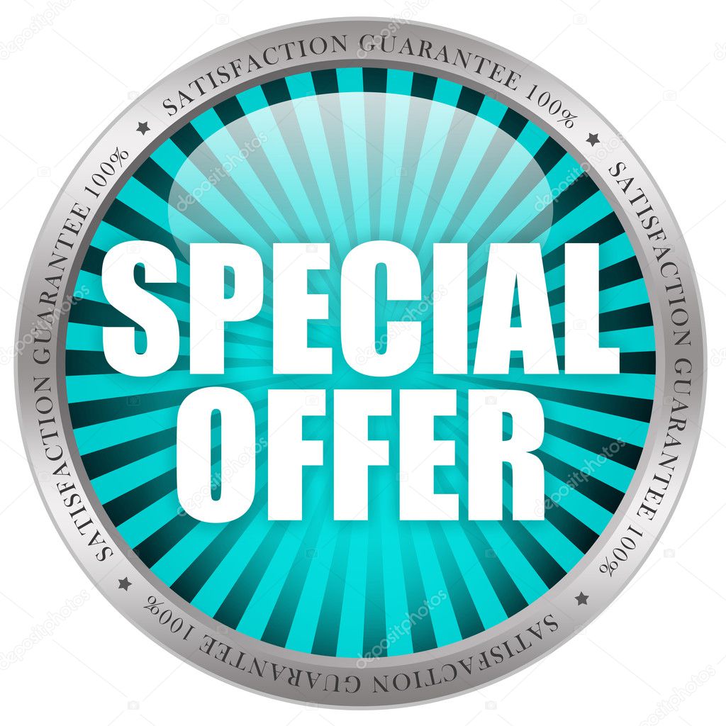 Special offer icon on white background